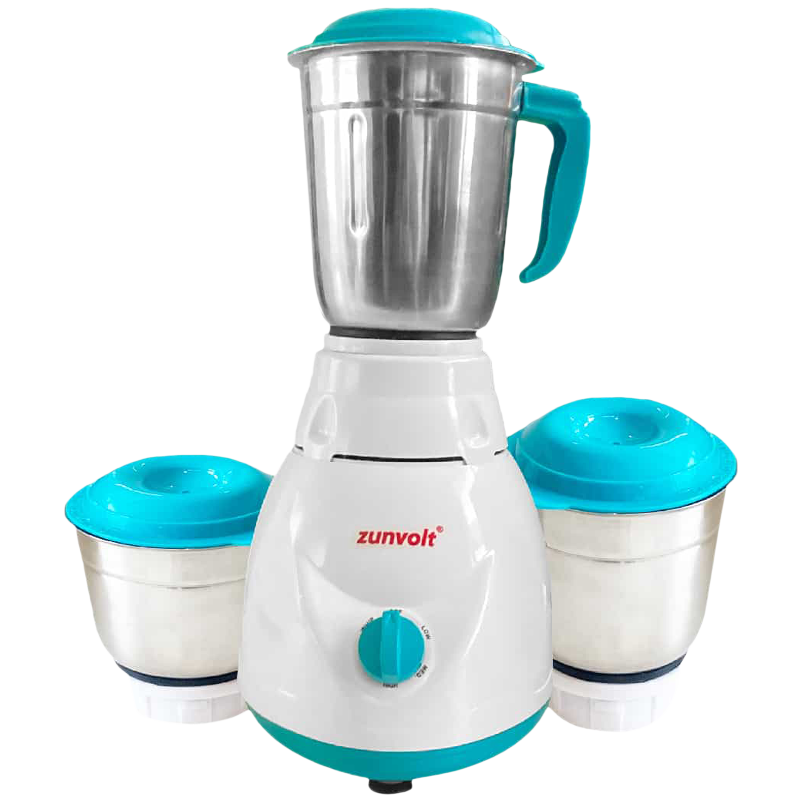 Buy ZunVolt 750 Watt 3 Jars Mixer Grinder (22000 RPM, Shock Proof Body, White) Online Croma